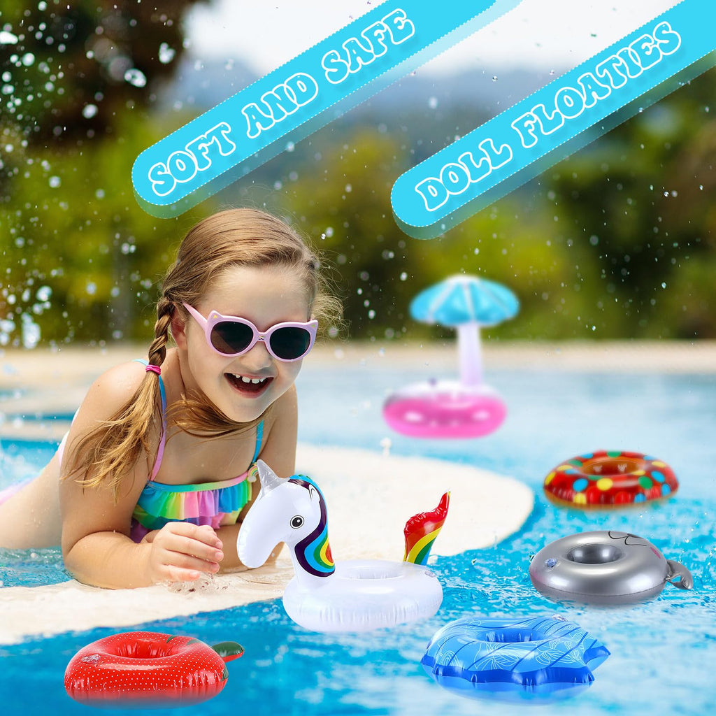 120 Pack Inflatable Drink Holder Pool Floats M377831