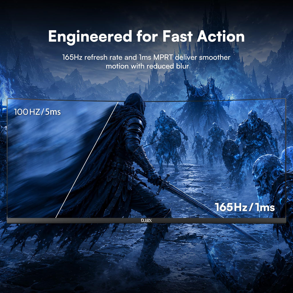 34 Inch Ultrawide Curved Gaming Monitor WQHD 165Hz 1500R B642