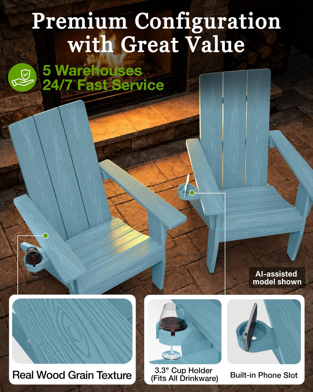 Oversized Adirondack Chair S50057