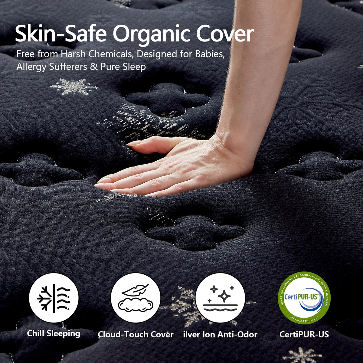 12 Inch Full Hybrid Mattress with Pocket Springs & Cooling Memory Foam C523673