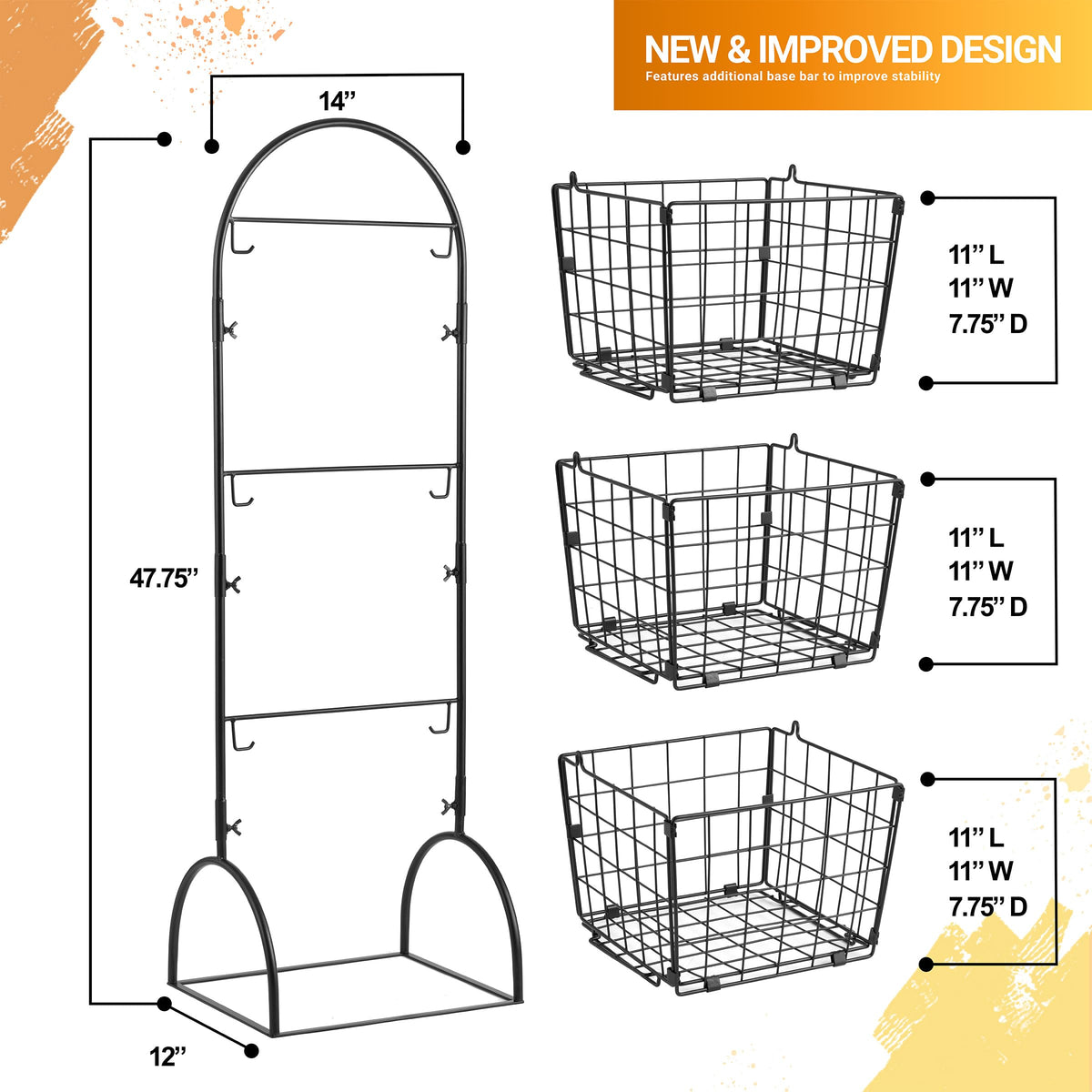 3 Tier Basket Stand P6819