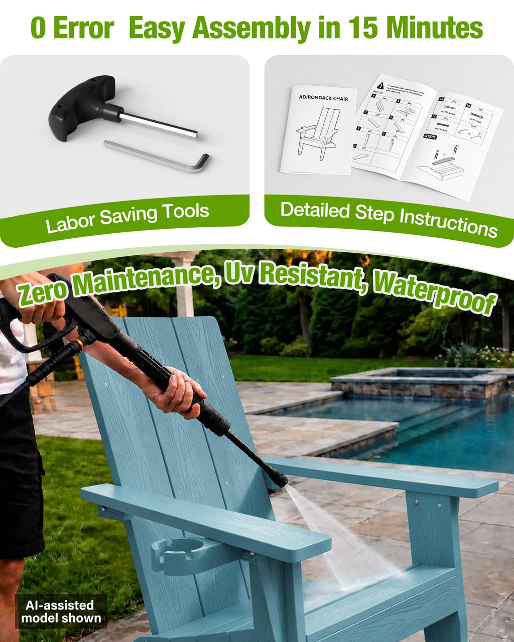 Oversized Adirondack Chair S50057
