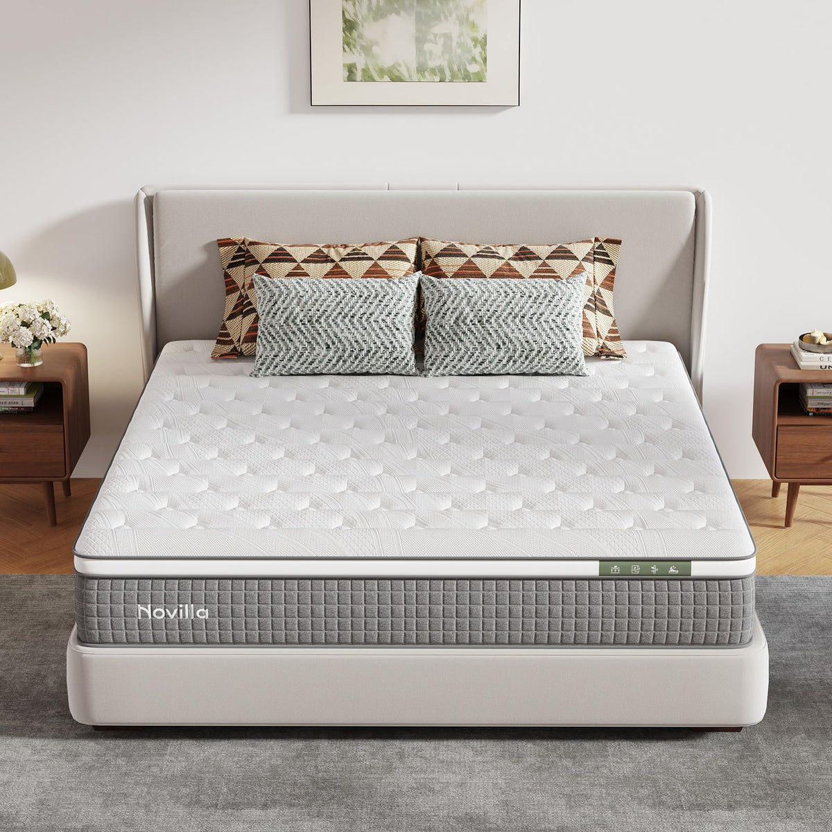 12 Inch Full Size Hybrid Gel Memory Foam Mattress W7879