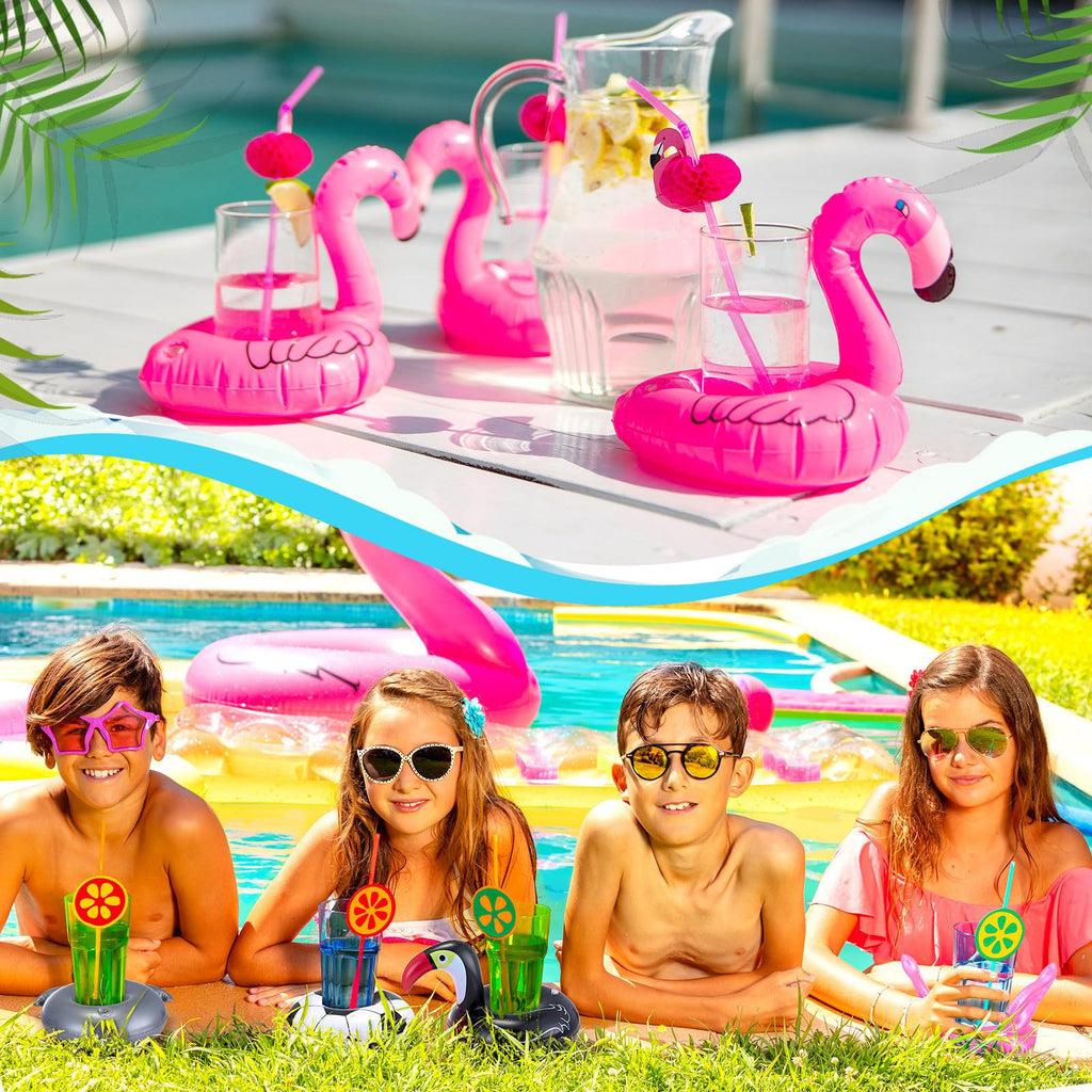 120 Pack Inflatable Drink Holder Pool Floats M377831