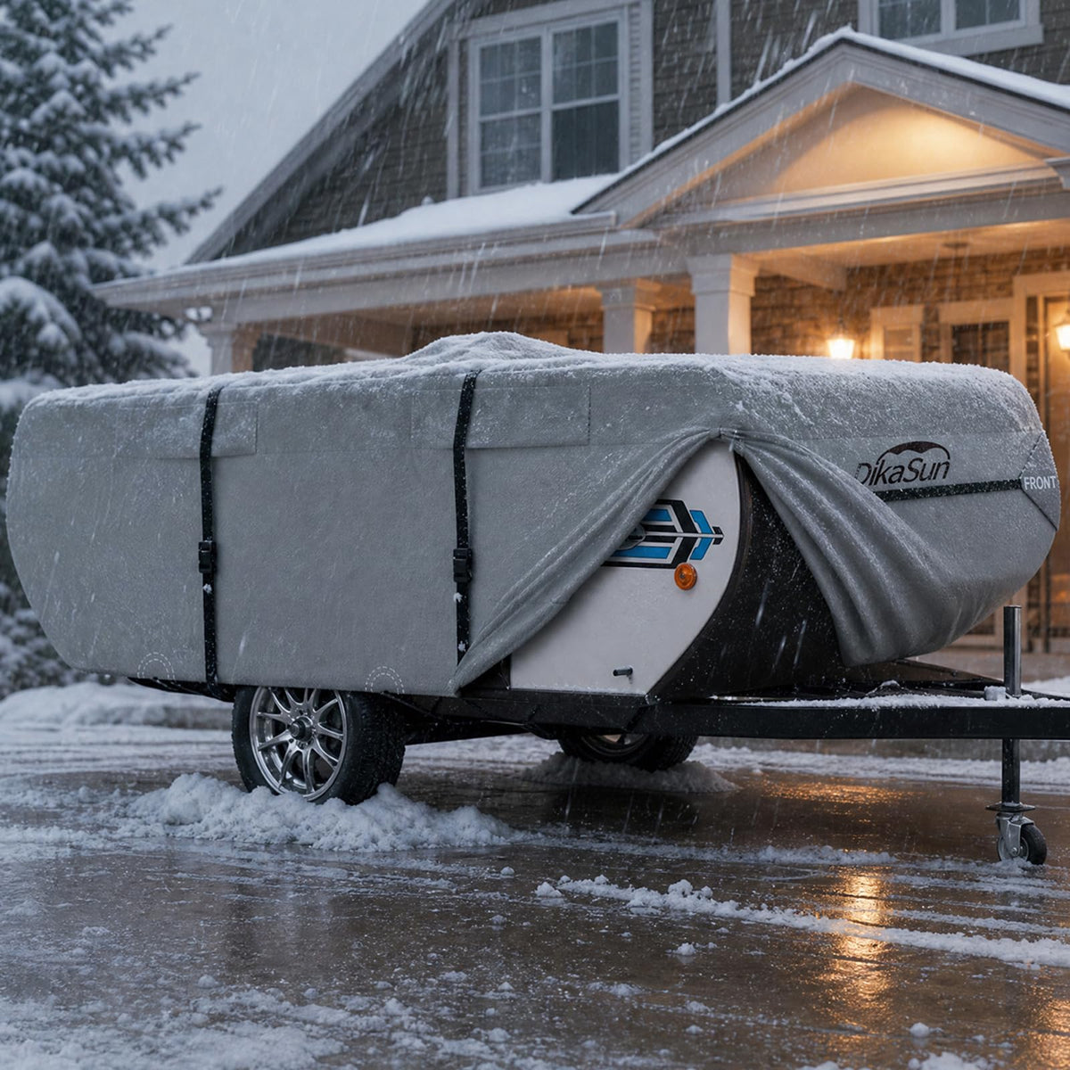 12'-14' Waterproof Pop-up Camper Cover U93669