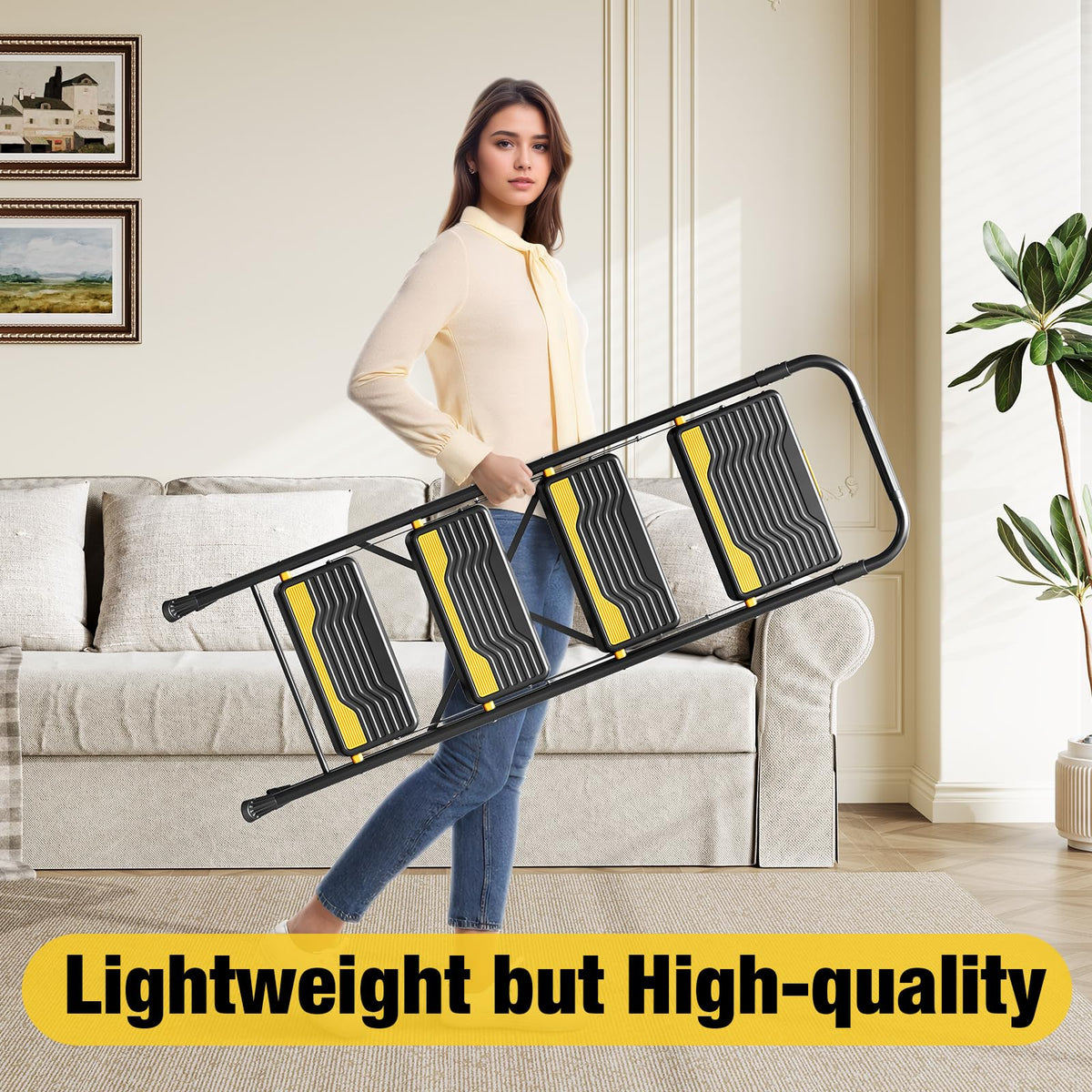 4 Step Ladder Black H95496