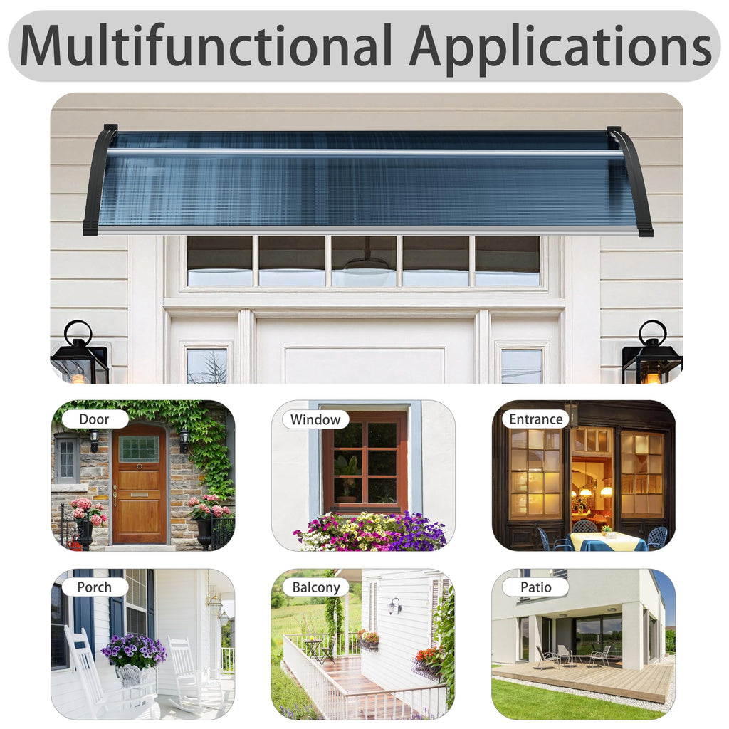 58.5x35 Inch Polycarbonate Patio Awning R545105