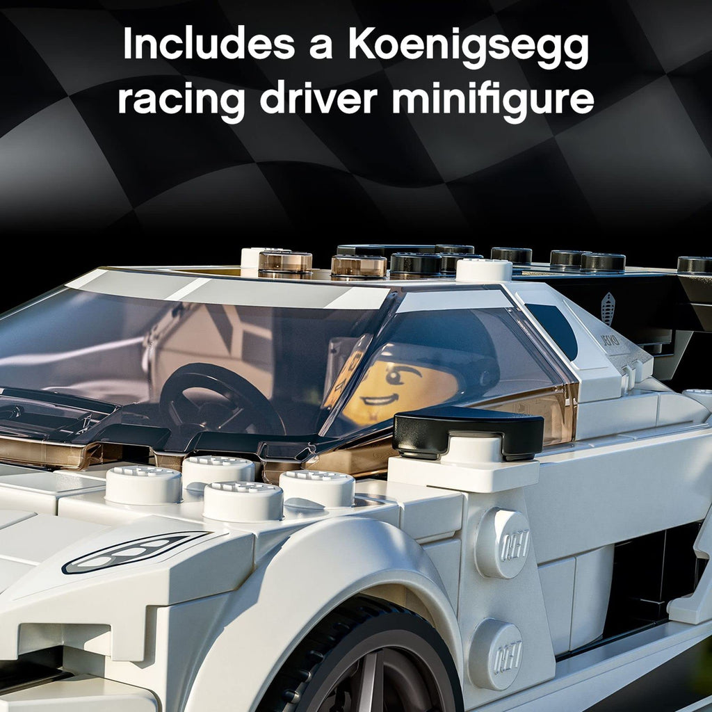 Racing Sports Car Toy with Driver Minifigure C62669
