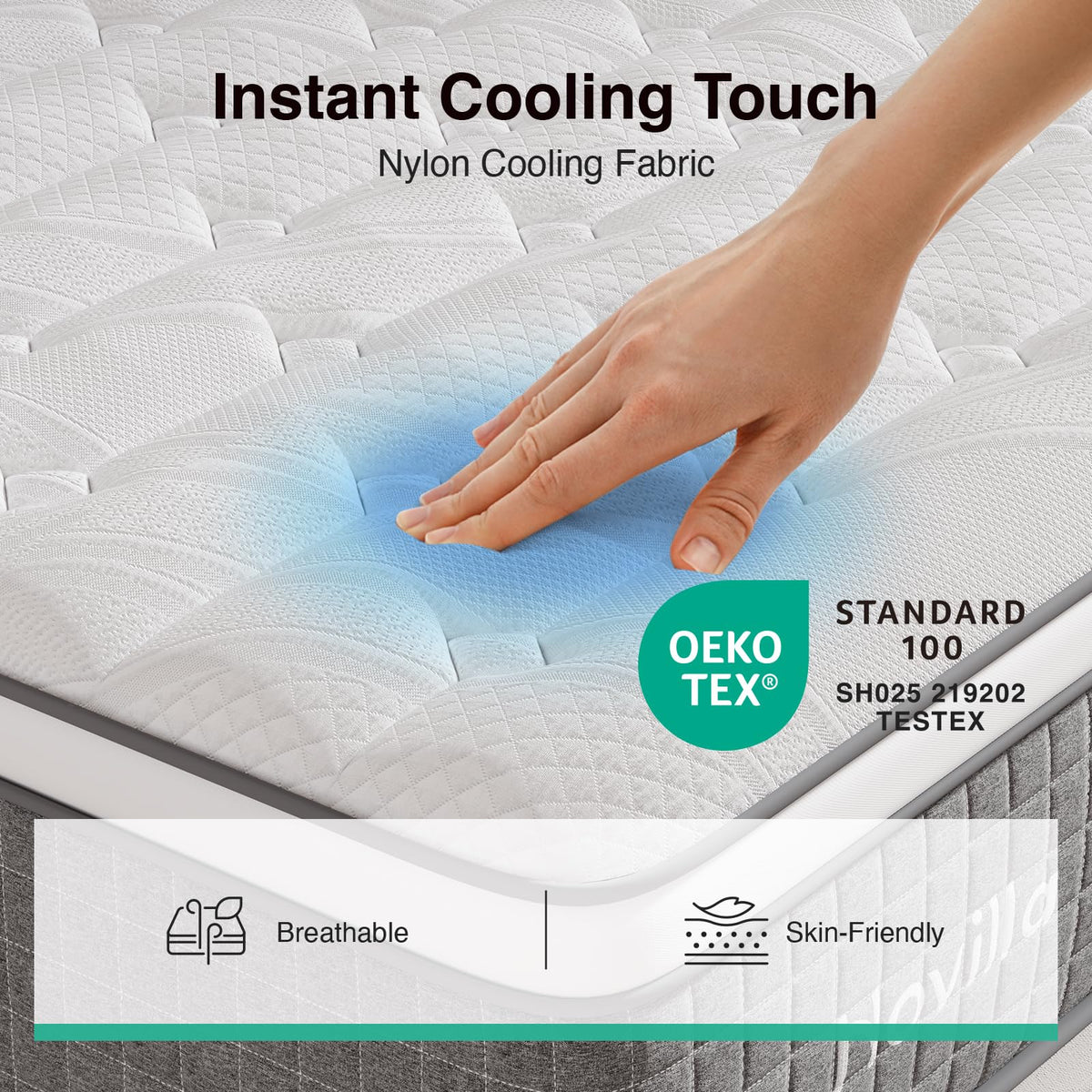 12 Inch Full Size Hybrid Gel Memory Foam Mattress W7879