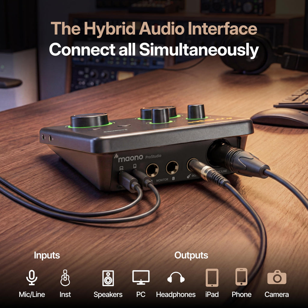 USB Audio Interface with 70dB Gain W215