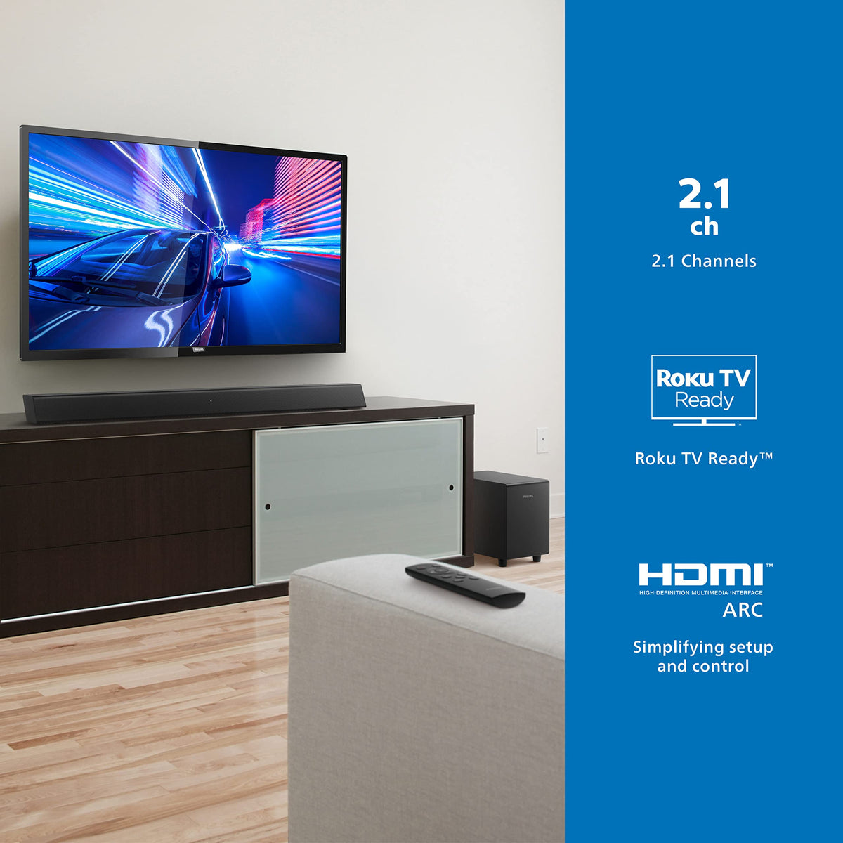 2.1 Channel Soundbar with Wireless Subwoofer G3553