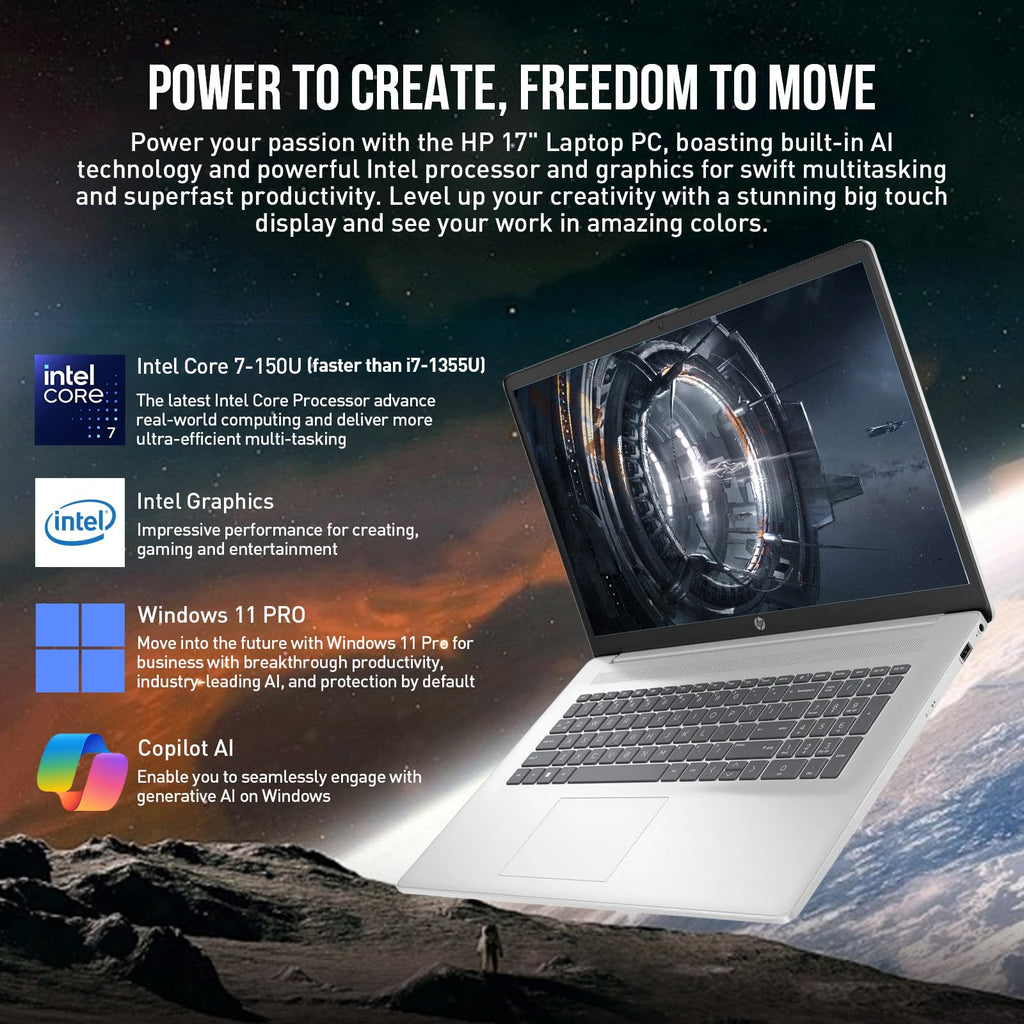 17 Inch Intel Core 7 Windows 11 Pro Laptop D35882