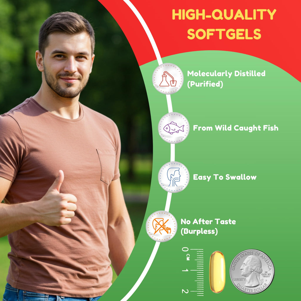 Omega 3 Fish Oil 2000mg 120 Softgels W21610