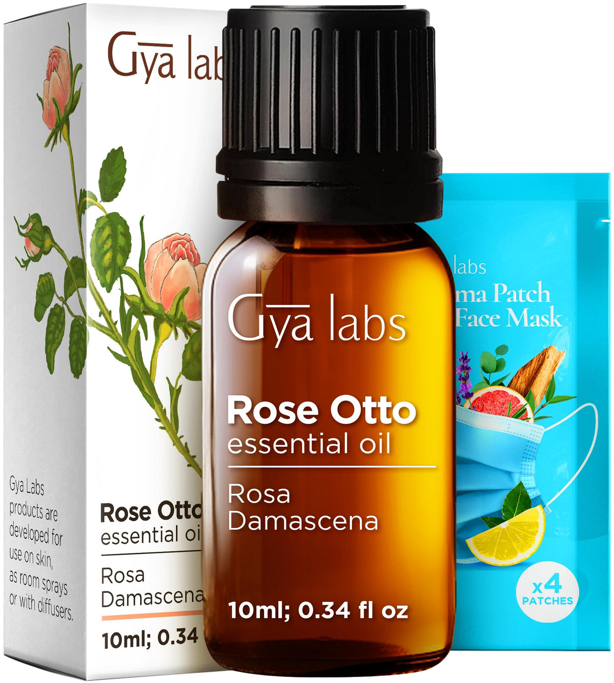 Jasmine and Rose Essential Oils Set 4 Fl Oz F50242