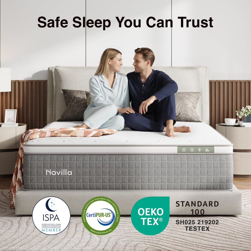 12 Inch Full Size Hybrid Gel Memory Foam Mattress W7879