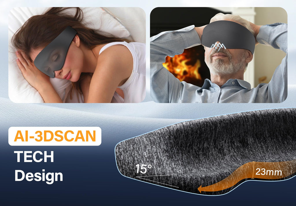 Silk Sleep Mask with Bluetooth Headphones J8407