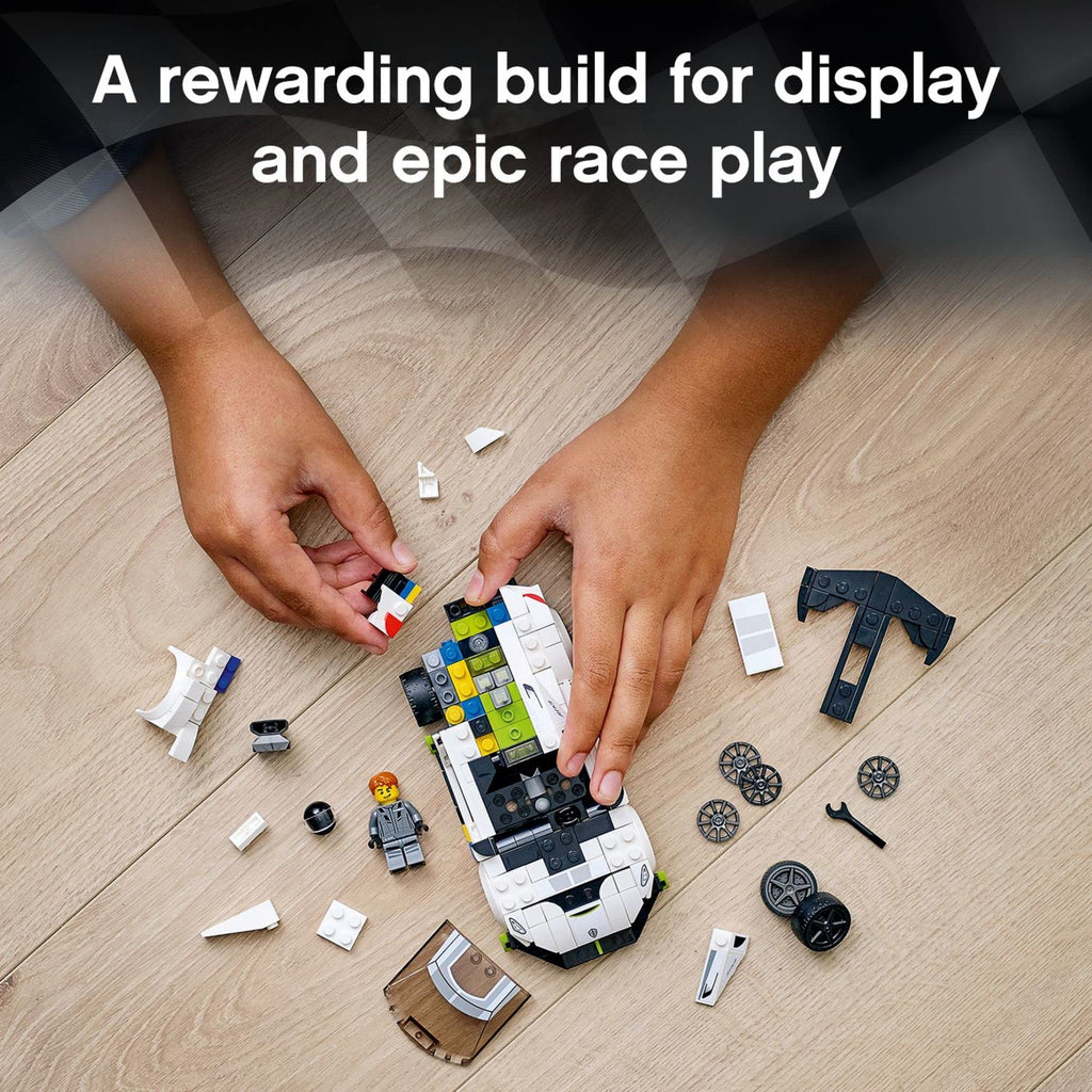 Racing Sports Car Toy with Driver Minifigure C62669
