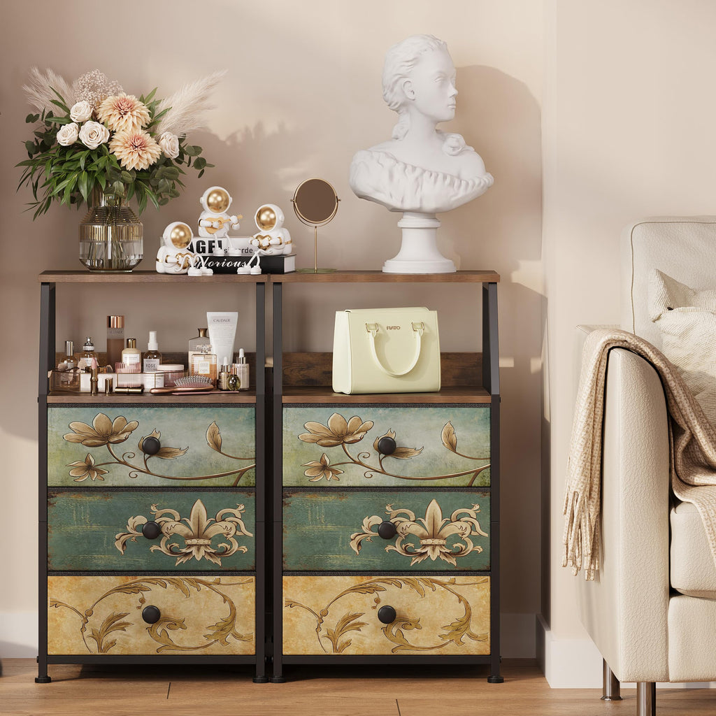 Fabric Drawers Dresser Storage Tower X4243