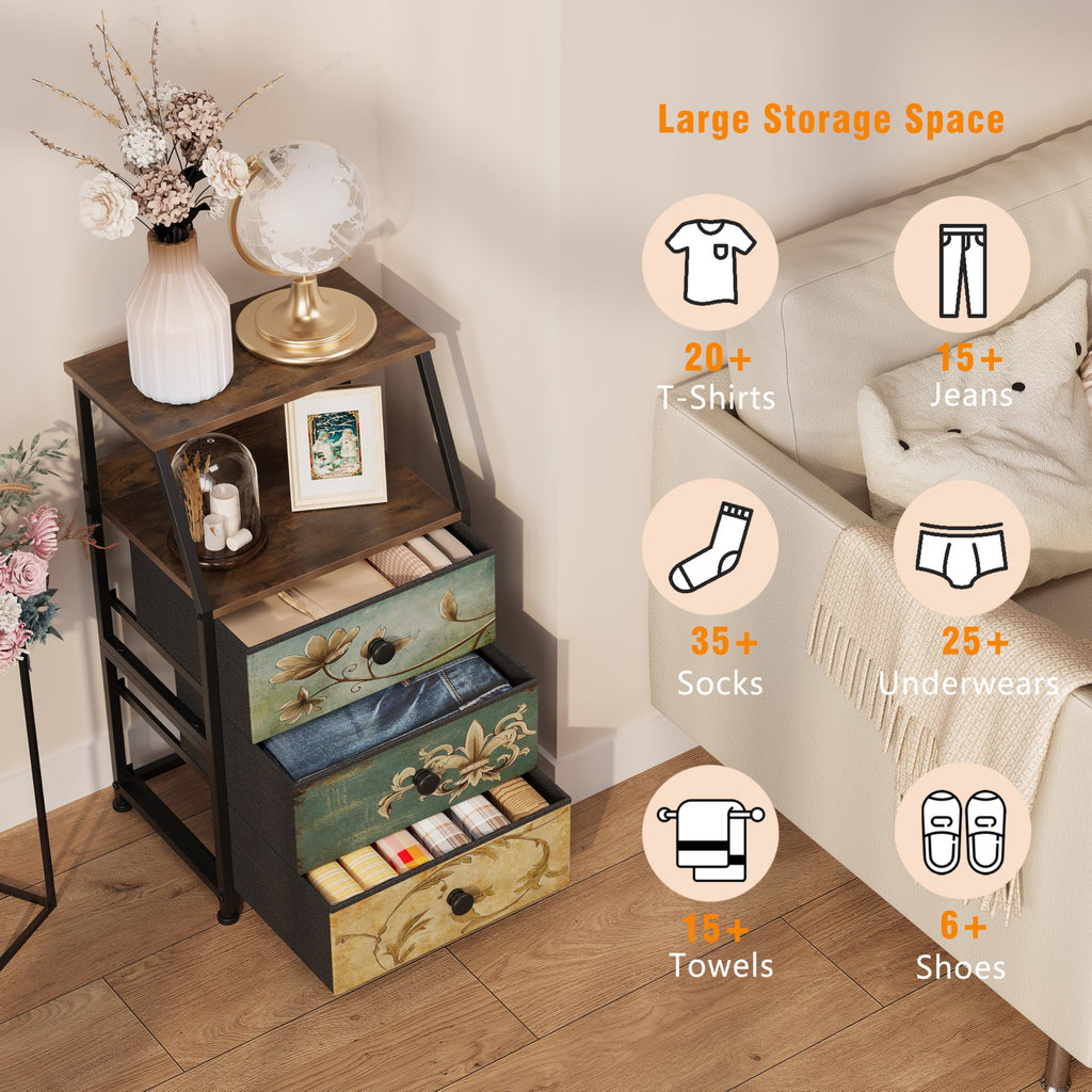 Fabric Drawers Dresser Storage Tower X4243